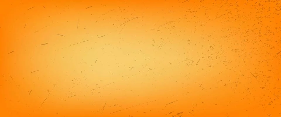 Warm orange grunge background with subtle scratched texture and light cente.. Stock Illustration