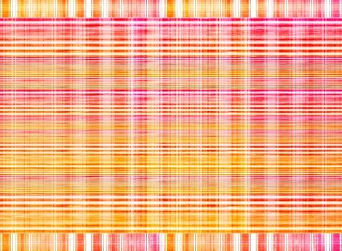 Warm Orange Pink Plaid Pattern Background  Abstract Tartan Textile Texture .. Stock Illustration