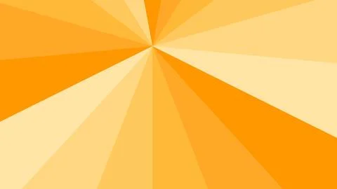 Warm orange radial abstract background features geometric rays converging Stock Illustration