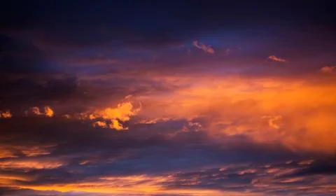 Warm orange sunset background Stock Photos