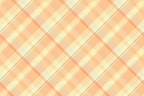 Warm pastel plaid pattern with intersecting stripes. A classic design for bac Stock Illustration