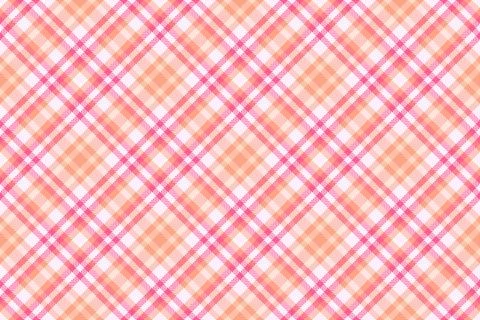 Warm, pastel plaid pattern. Texture in peach, pink  cream hues. Ideal for fas Stock Illustration