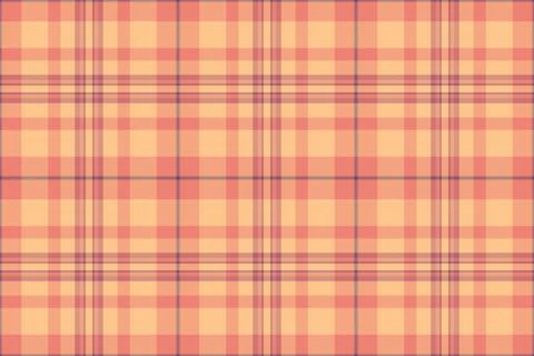 Warm, peachy plaid pattern. Perfect for autumnal designs, textile projects, o Stock Illustration