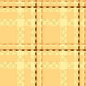 Warm pixel plaid pattern, classic yet modern. Ideal for backgrounds, textiles Illustrazione stock