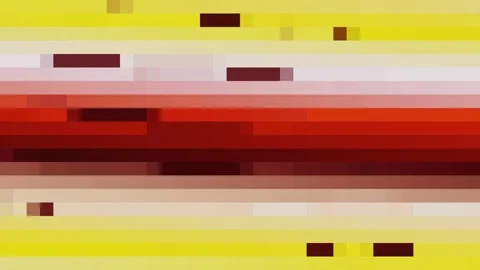 Warm Pixelated Color Bands Abstract Motion Background Stock Footage 341458219