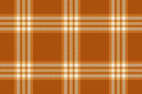 Warm, pixelated plaid pattern in earthy tones. Great for fall, rustic, or vin Stock Illustration