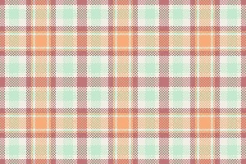 Warm, pixelated tartan pattern. A cozy and inviting texture for backgrounds,  스톡 일러스트