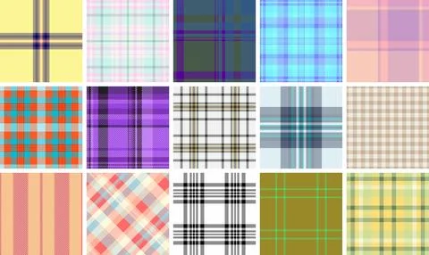 Warm plaid bundle rustic food packaging. Earthy tartan visuals elevate labels イラスト素材