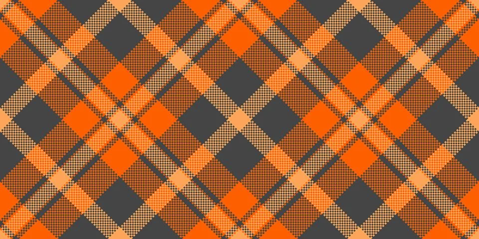 Warm plaid pattern with diagonal lines and a textured effect. Perfect for bac 스톡 일러스트