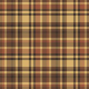 Warm plaid pattern in earth tones. Rustic, cozy design for backgrounds, tex.. Stockillustratie