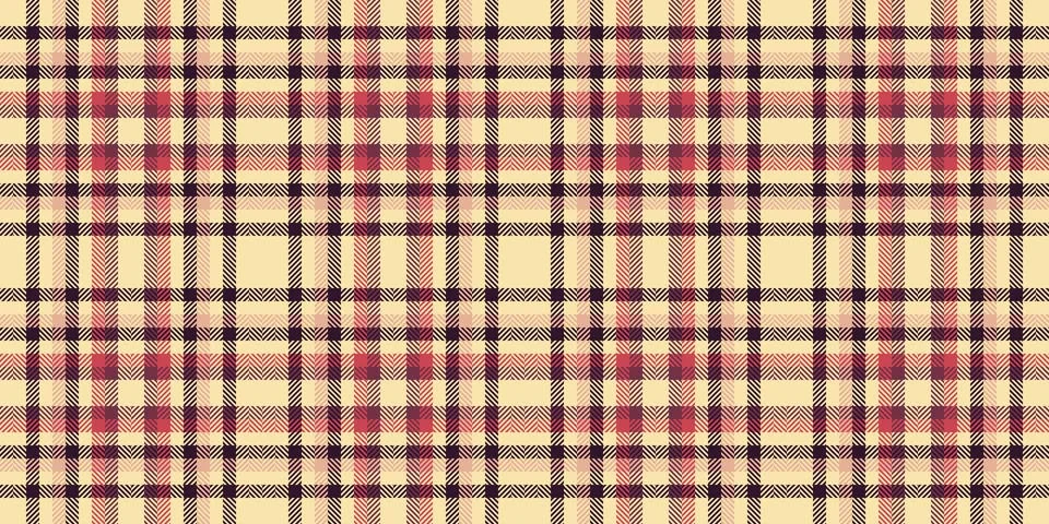 Warm plaid pattern, ideal for textile design. A traditional fabric with a mod Stock Illustration