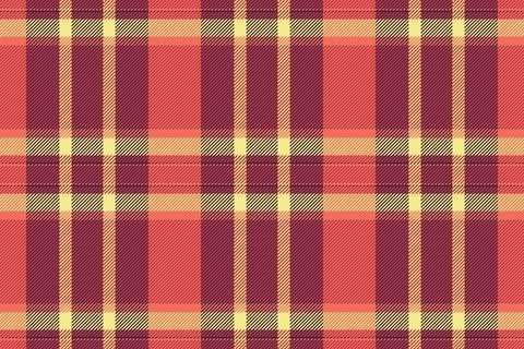 Warm plaid pattern with intersecting lines in red, yellow and brown tones. Id Stock Illustration