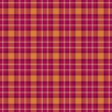 Warm plaid pattern with maroon, gold, and white lines. Ideal for fashion, tex Stock Illustration