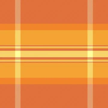 Warm plaid pattern in orange  yellow hues. Versatile for fallwinter design, b Stock Illustration