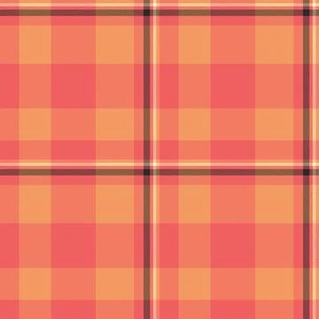 Warm plaid pattern in peach and coral hues. Ideal for backgrounds, textiles.. 스톡 일러스트