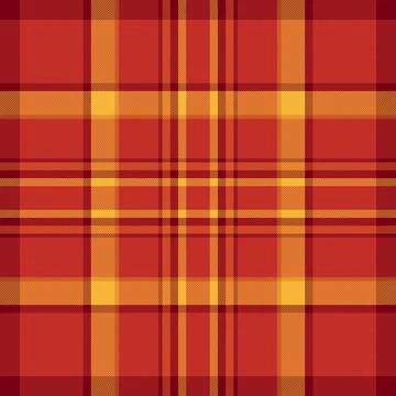 Warm plaid pattern in shades of red and gold. Classic, versatile, great for b Stock Illustration
