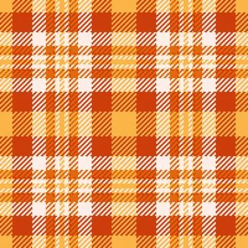 Warm plaid seamless pattern with pixelated texture. Autumnal colors, perfect  Illustrazione stock