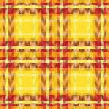 Warm plaid seamless pattern. Versatile textile design with autumnal, rustic.. 스톡 일러스트