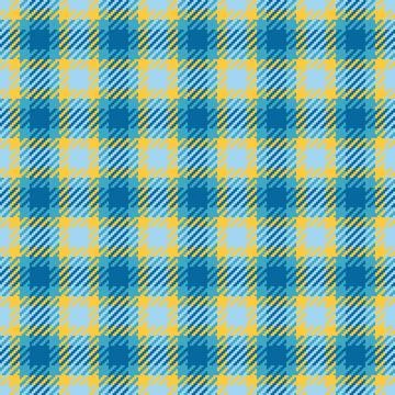 Warm plaid styling combines a structured check grid with a woven finish. Blue Stock Illustration