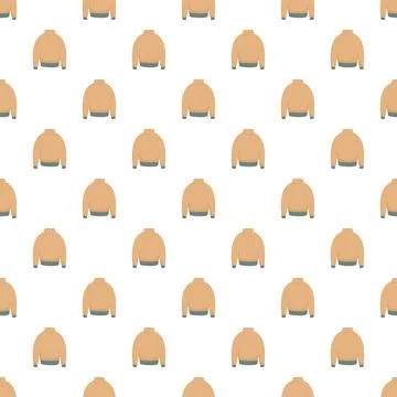 Warm pullover sweater seamless repeating pattern design Stock Illustration