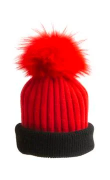 Warm red hat isolated Foto stock
