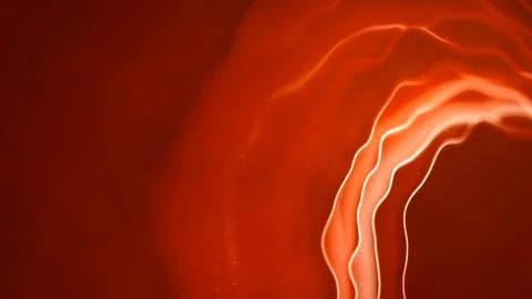 Warm red - orange twinkling soft forms - abstract 3D illustration Stock Illustration