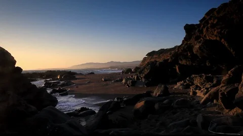 Warm Rocky Cove Stock Footage 104623127