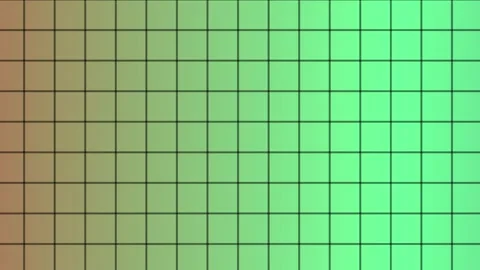 Warm Rust to Mint Green Gradient Grid Moving Left - Non-Looping Stock Footage 317688128
