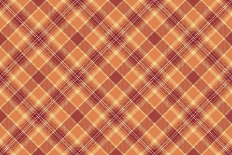 Warm, rustic plaid pattern in autumnal hues. Seamless design evokes tradition Stock Illustration