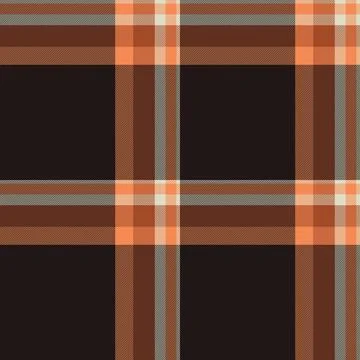 Warm, rustic plaid pattern in brown  orange tones. Ideal for fall, winter, or Stock Illustration