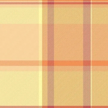 A warm, seamless plaid pattern featuring soft yellow and sunset orange hues e Stock Illustration