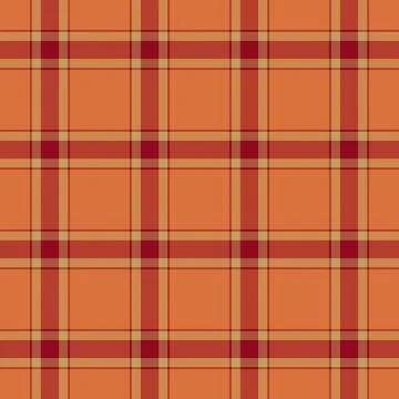 Warm, seamless plaid pattern. The tartan design features a woven, checkered s Stock Illustration