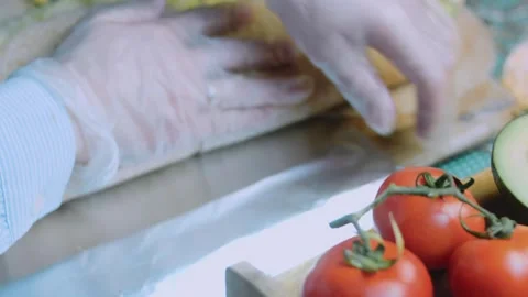 Warm serving view: adding shredded cheese to a burrito Stock Footage 342168086