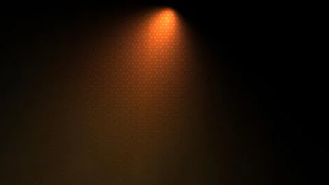 Warm spotlight creating ambient lighting against a dark patterned background Stock Illustration