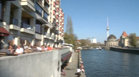 Warm spring evening in Berlin Stock Footage 32838357