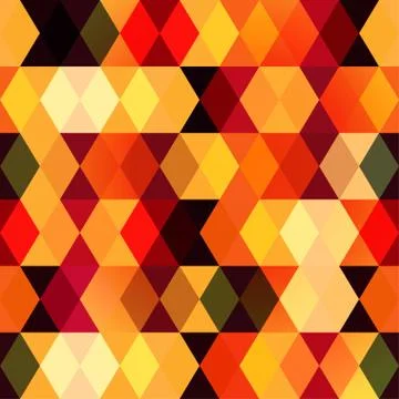 Warm square seamless pattern Stock Illustration