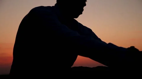 WARM UP STRETCHING SUNRISE Stock Footage 43248482