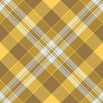 Warm, stylish plaid pattern in gold, brown,  cream hues. Perfect for fall, wi Stock Illustration