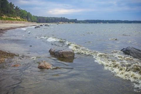 A warm summer Baltic evening Stock Photos