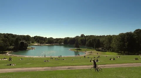 Warm Summer Day At The Park Stock Footage 27551083