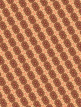 Warm summer glow repeatable decorative tile pattern in vivid red, salmon pink, g Stock Illustration