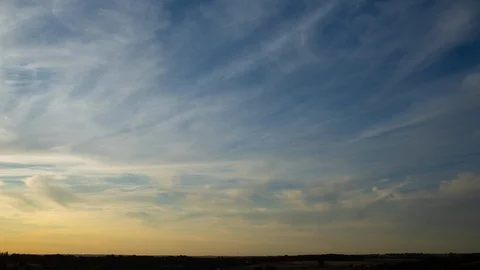 Warm summer sunset 4k Stock Footage 93611755