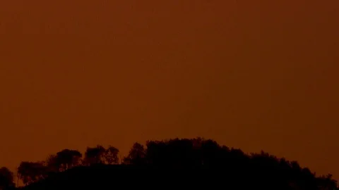 Warm sun goes up Stock Footage 126968366