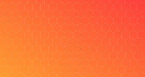Warm sun hexagon pattern Illustrazione stock