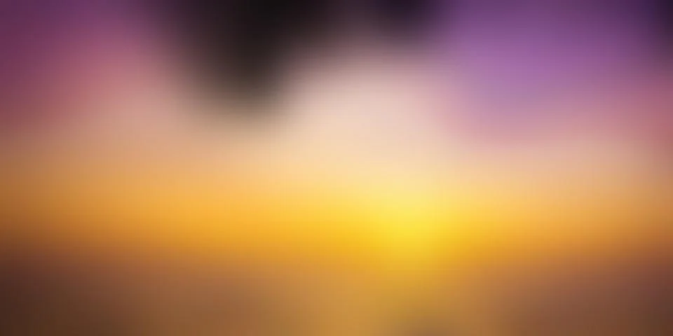Warm Sunset Blur Gradient Background with Purple and Yellow Tones Stock Illustration
