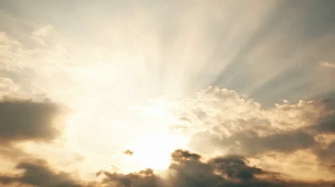 Warm Sunset Clouds Vídeo Stock 27190183