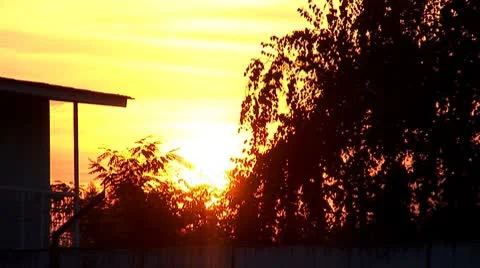 Warm sunset Stock Footage 8928817