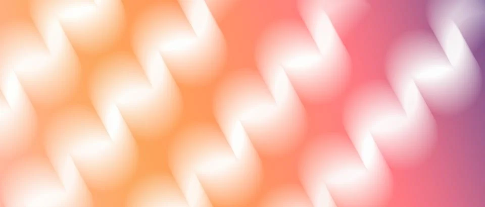 Warm Sunset Gradient Abstract 3D Wave Pattern Background Stock Illustration
