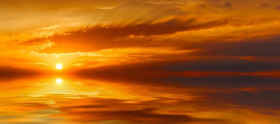 Warm sunset Stock Photos
