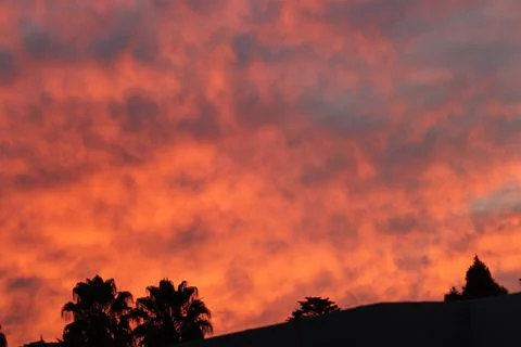 A warm sunset Foto stock